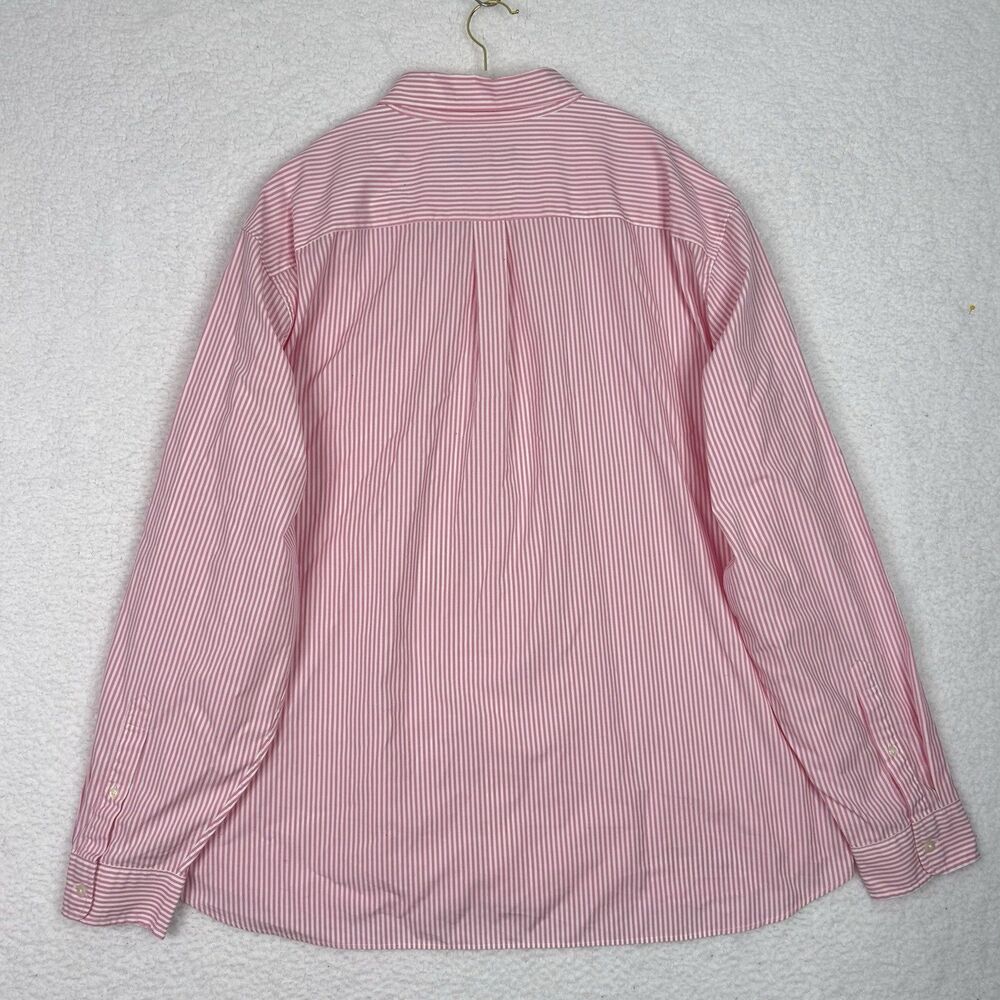 Vineyard Vines Mens Button Down Stretch Poplin Stripe Shirt Pink XL Embroidered - Picture 6 of 15